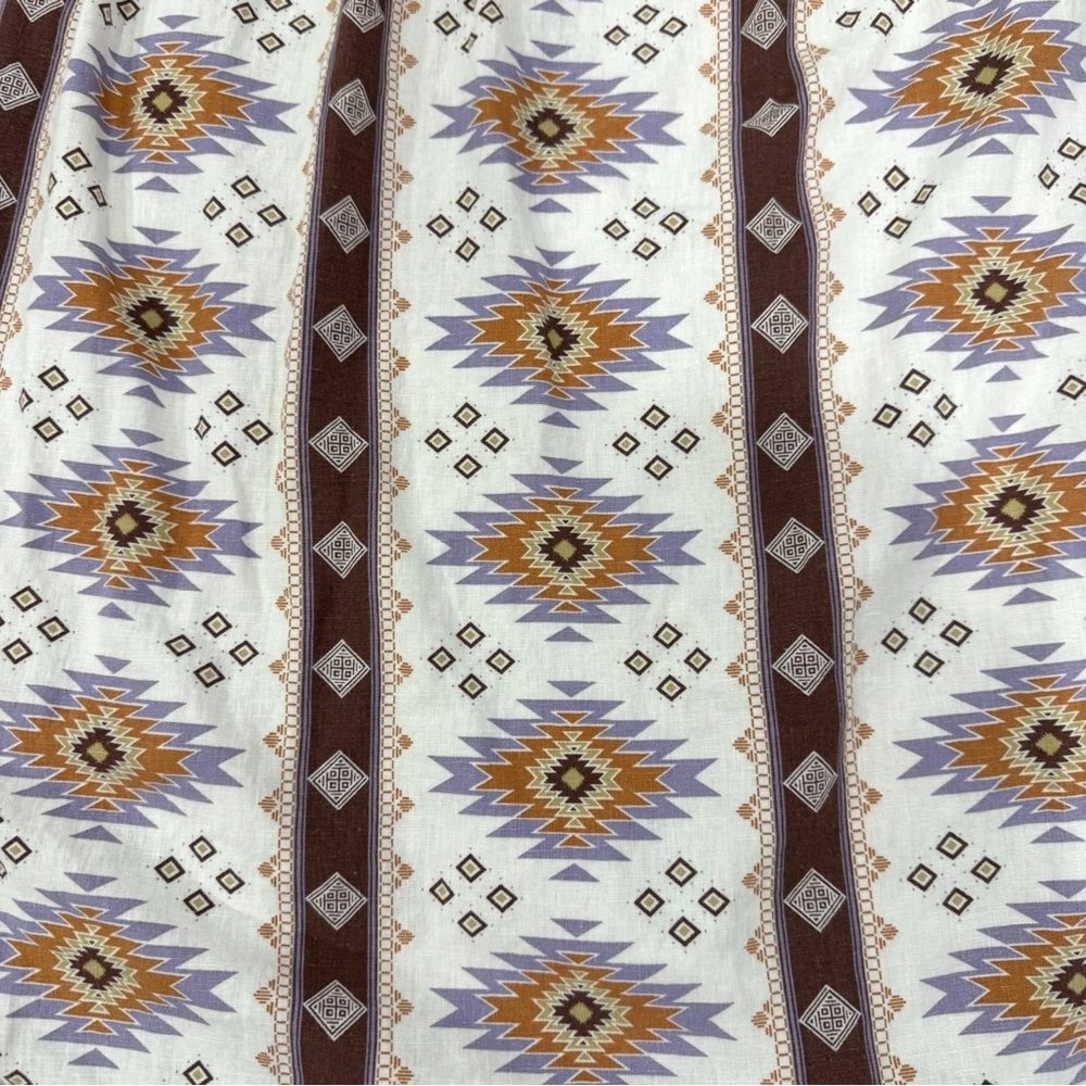 NWOT Sonoma Boho Aztec Midi Dress - w/Pockets, Adjustable Straps, Empire Waist - Picture 12 of 14